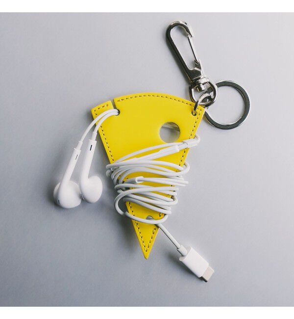 BEAMS「bPr BEAMS / ケーブルホルダー キーホルダー」|キーケース|YELLOW