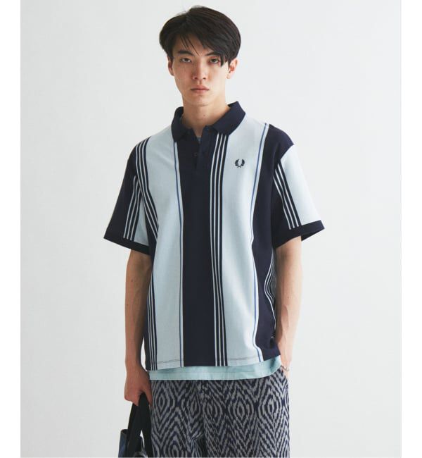 JOURNAL STANDARD「《予約》FRED PERRY / フレッドペリー 別注 ストライプ ピケ ポロシャツ」|ポロシャツ|
