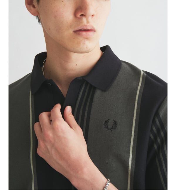 JOURNAL STANDARD「《予約》FRED PERRY / フレッドペリー 別注 ストライプ ピケ ポロシャツ」|ポロシャツ|