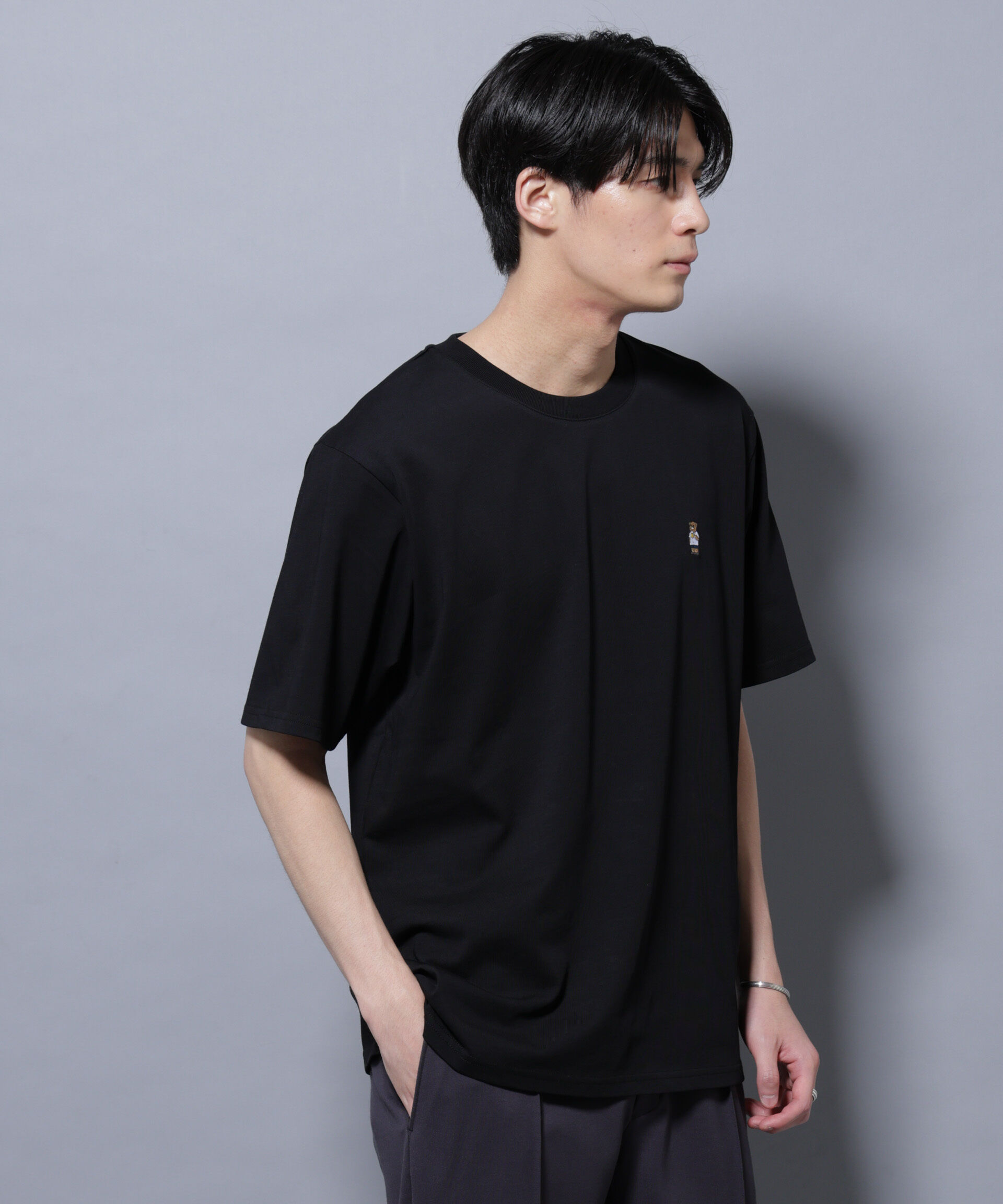 nano･universe「ナノベアTシャツ 半袖 夏服Ver.2」|Tシャツ・カットソー|パターン21