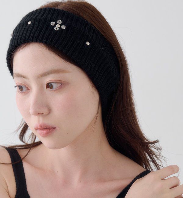  「スタッズヘアバンド」|その他|ブラック