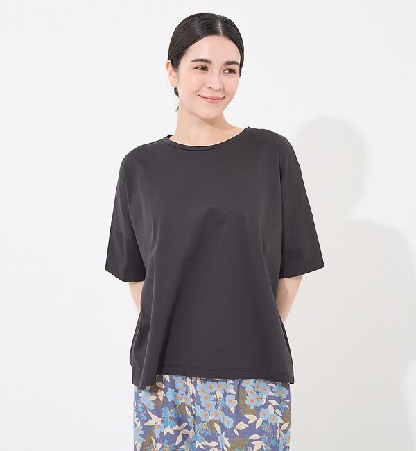 collex「【接触冷感・UVカット】コンパクトクールTシャツ」|Tシャツ・カットソー|チャコールグレー