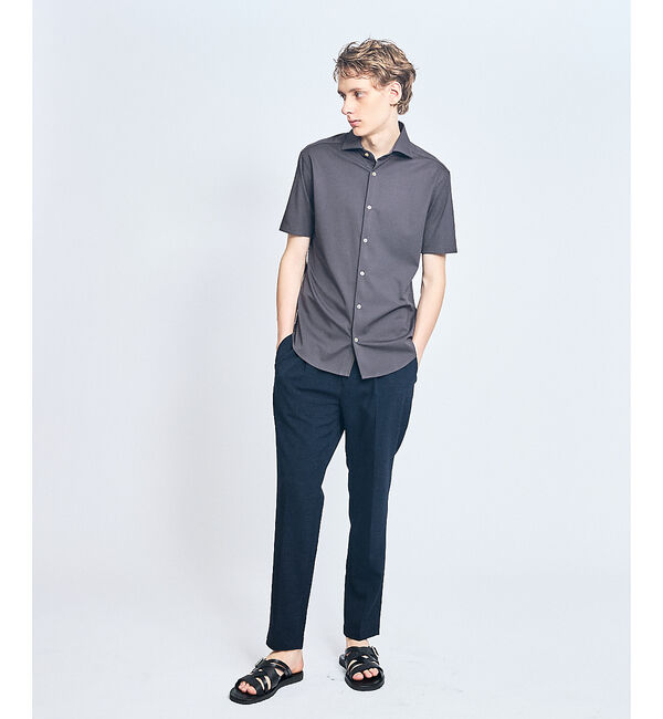 ABAHOUSE「【接触冷感】アイスピケ ストレッチ 半袖シャツ / FLEX SHIRTS【予約」|シャツ・ブラウス|