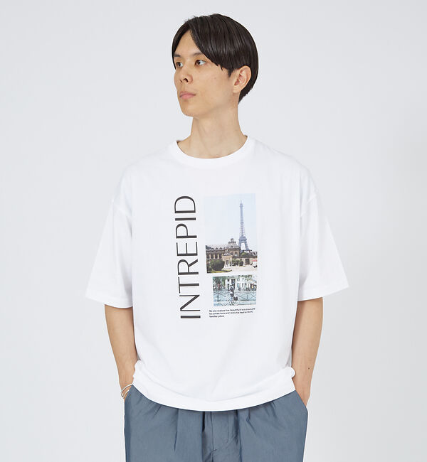 ABAHOUSE「【LE TRIO ABAHOUSE】INTREPID / グラフィックTシャツ」|Tシャツ・カットソー|ホワイト