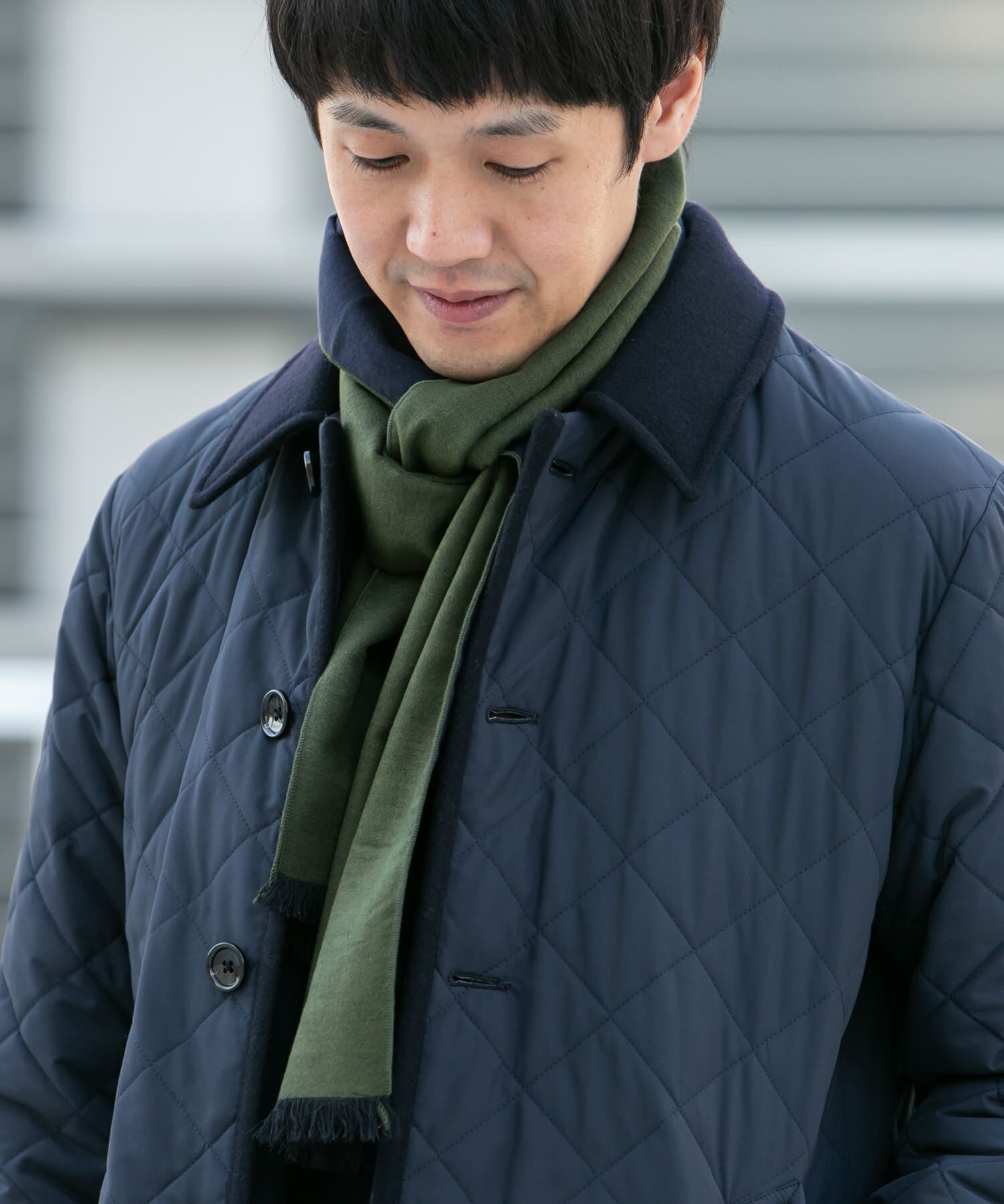URBAN RESEARCH DOORS「LIFE STYLE TAILOR　シルクリバーシブルマフラー」|マフラー|