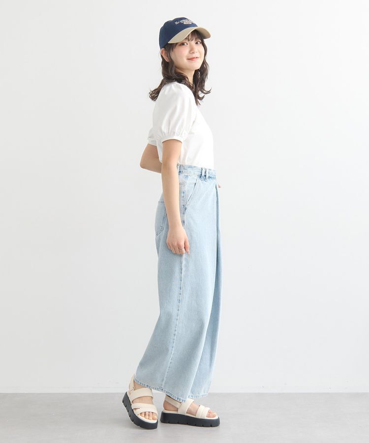 earth music&ecology「フロントタックデニムパンツ」|デニム|