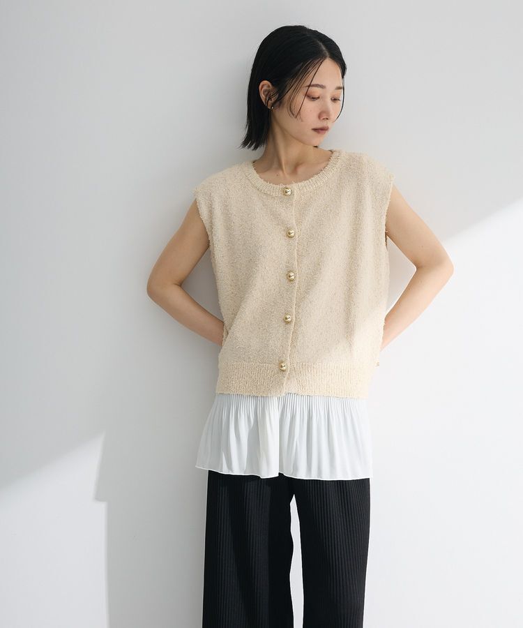 Green Parks「裾プリーツタンクトップ」|インナー|