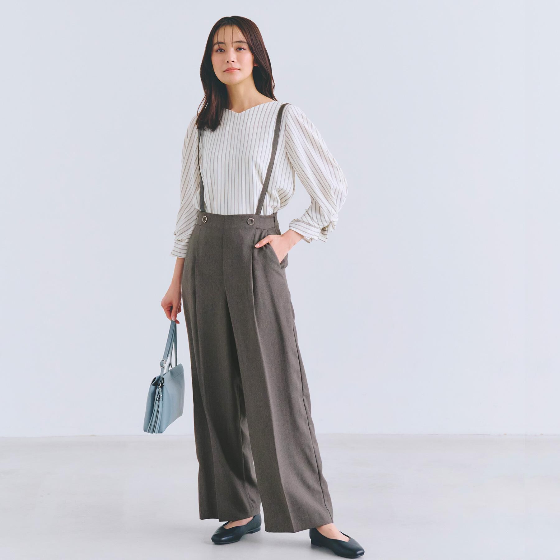 grove「【毎日着たい】麻調メッシュ袖コンシャスブラウス」|シャツ・ブラウス|