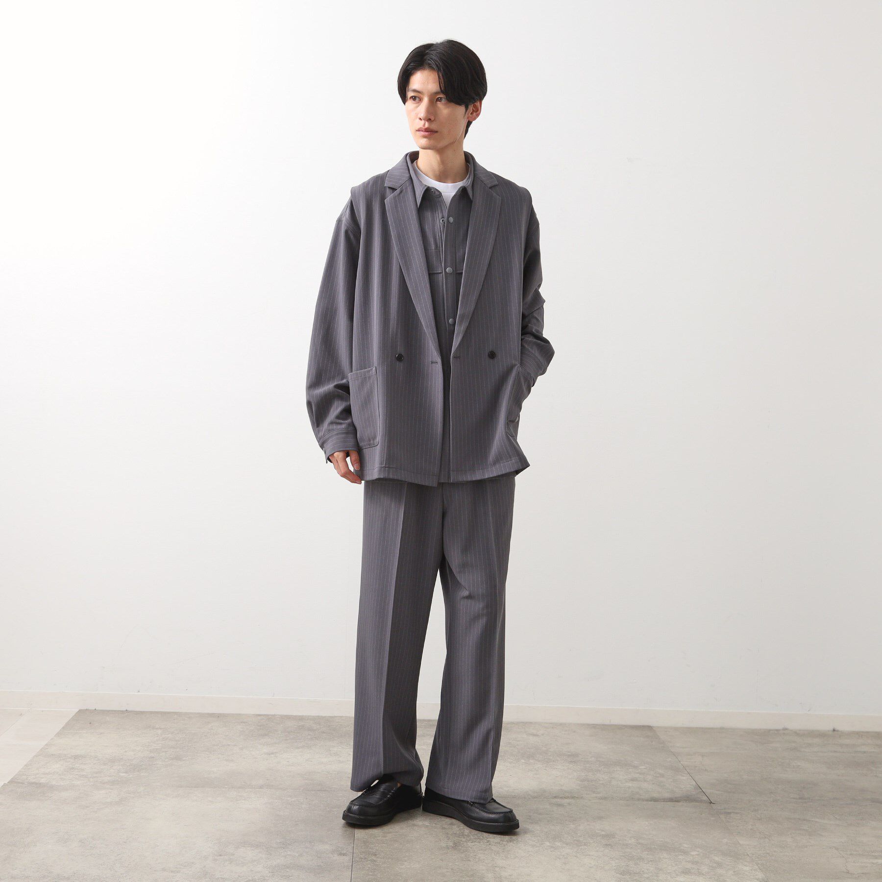 THE SHOP TK「タックワイドスラックス【セットアップ可/洗濯機OK】」|その他|