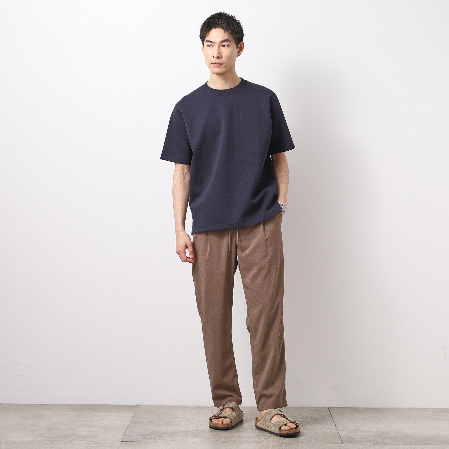THE SHOP TK「ダブルフェイス半袖Tシャツ　洗濯機OK」|Tシャツ・カットソー|