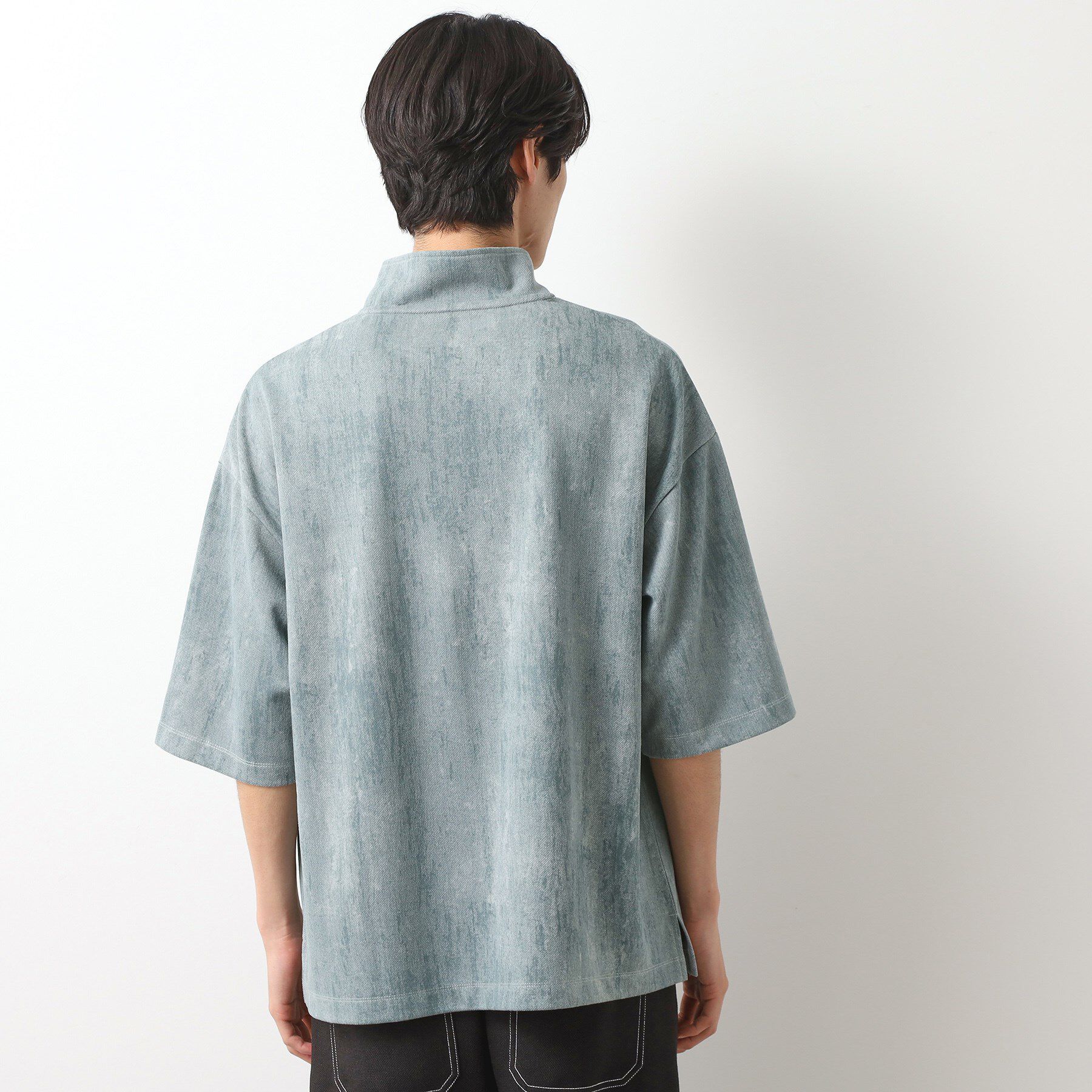 THE SHOP TK「スウェード ハーフジッププルオーバー　洗濯機OK」|Tシャツ・カットソー|