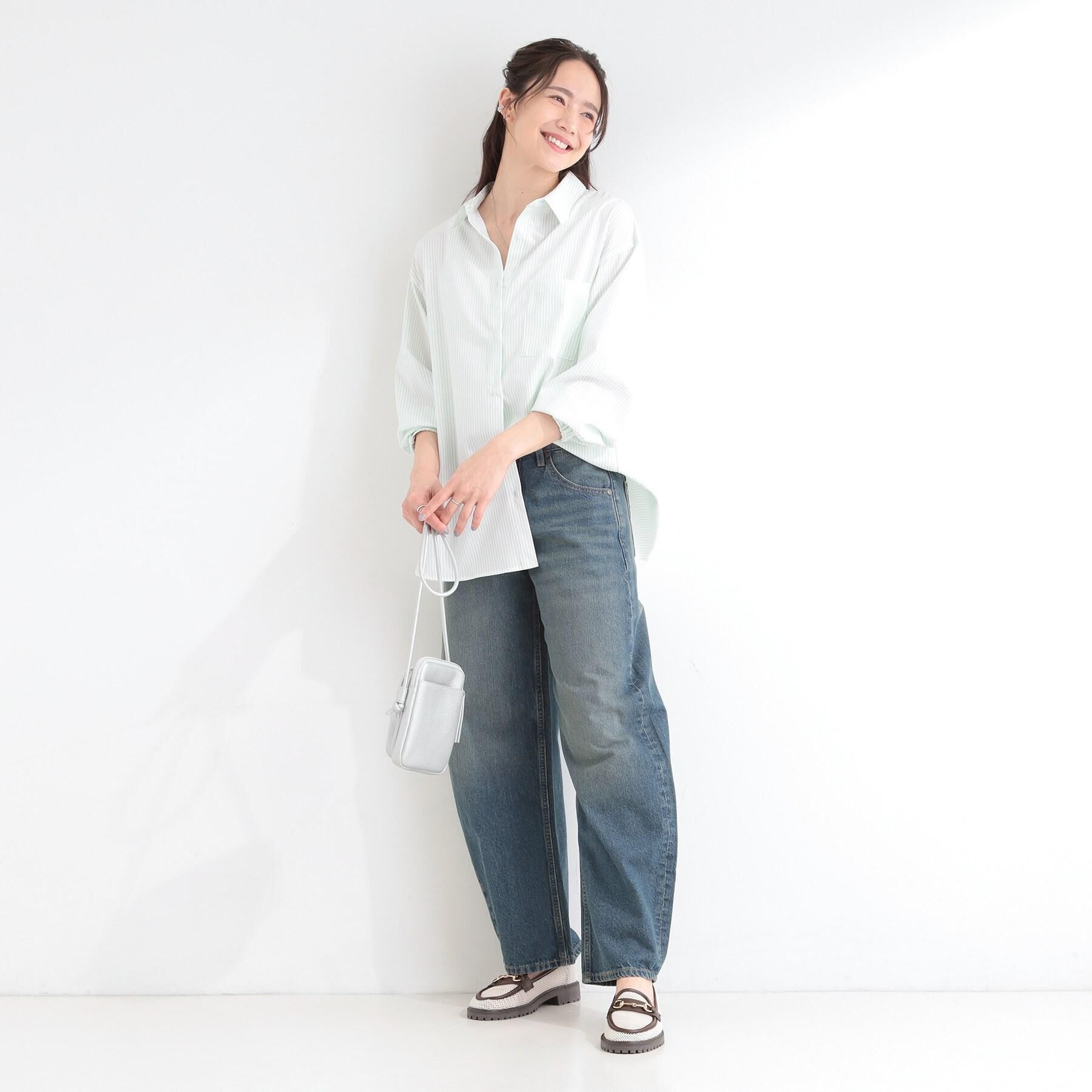SHOO･LA･RUE「【SHOO・LA・RUE DENIM】ゆるっと決まる こなれカーブデニムパンツ」|デニム|