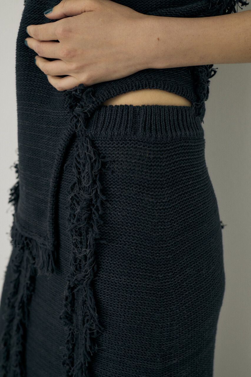 MOUSSY「ツイードニットスカート　オーガニックコットン使用」|スカート|