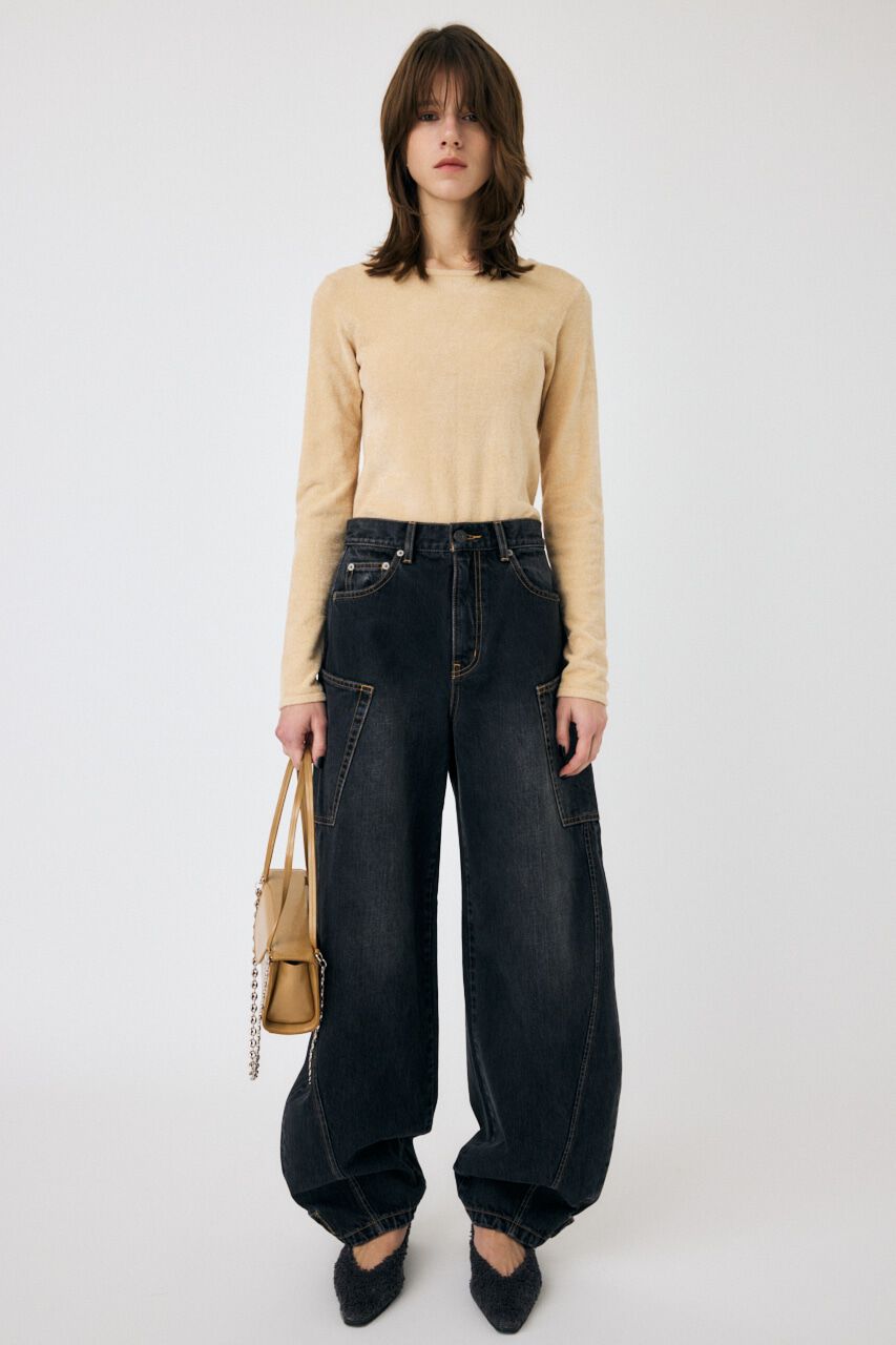 MOUSSY「VELOUR TOUCH ロングスリーブトップス」|ニット・セーター|