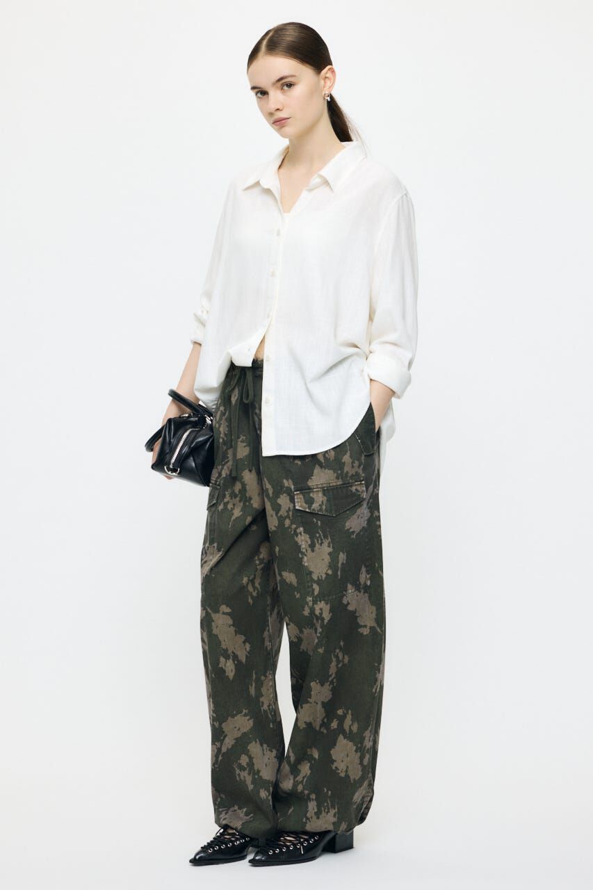 MOUSSY「LINEN BLEND BASIC シャツ」|シャツ・ブラウス|