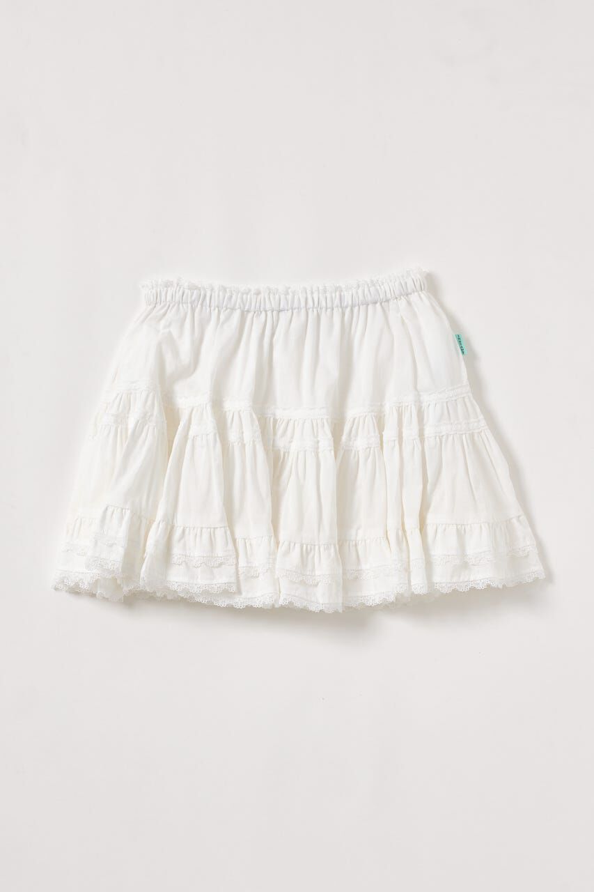 SHEL'TTER SELECT「コットンレース ミニスカート」|スカート|WHT