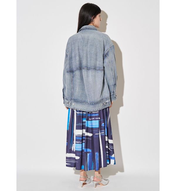 ELENDEEK「BACK FORM LOOSE DENIM JK」|デニムジャケット|