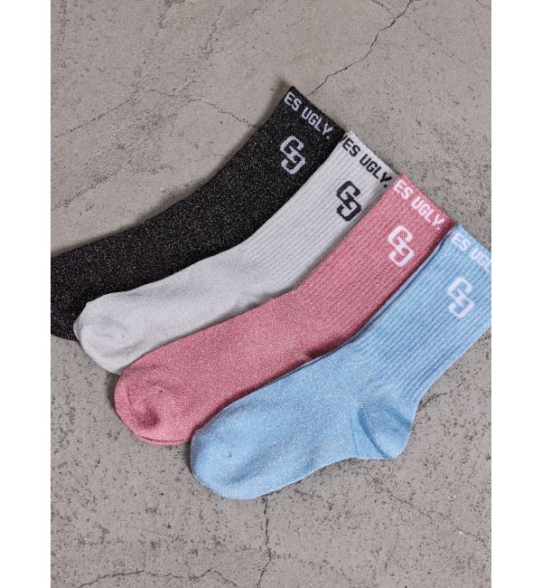 GYDA「GG BUNNY FACEラメSOX」|ソックス|