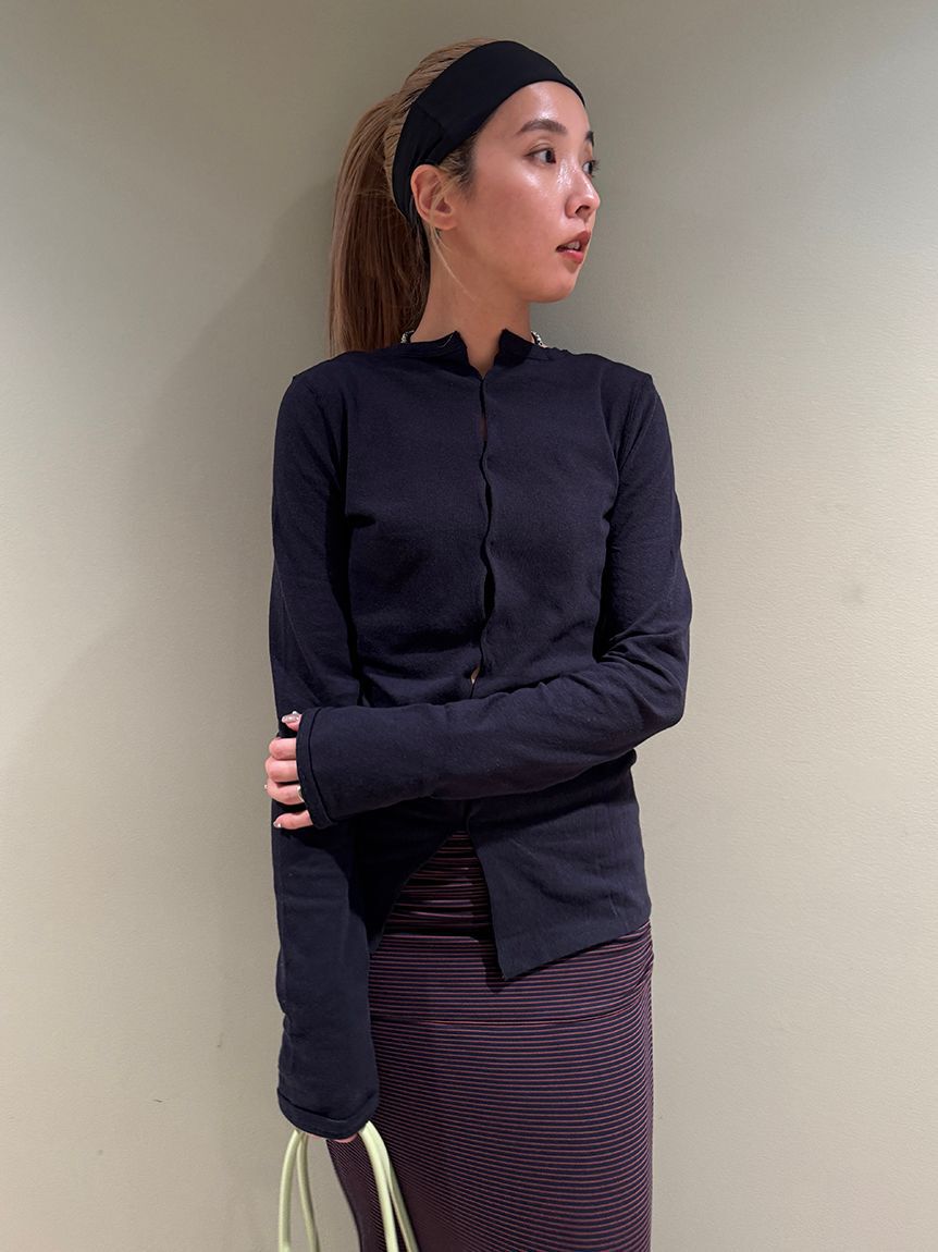 emmi atelier「【ONLINE限定カラーあり】2wayスラブ天竺カットソー」|Tシャツ・カットソー|