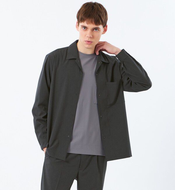 MACKINTOSH PHILOSOPHY「トロッター シャツカバーオール エクストラファイントロピカル」|ブルゾン・スタジャン|チャコールグレー