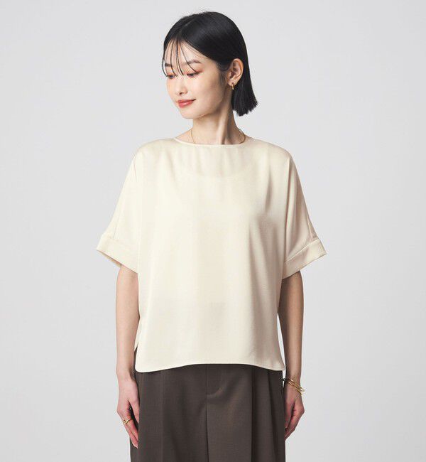 UNITED ARROWS green label relaxing「サテン TEE ブラウス」|シャツ・ブラウス|