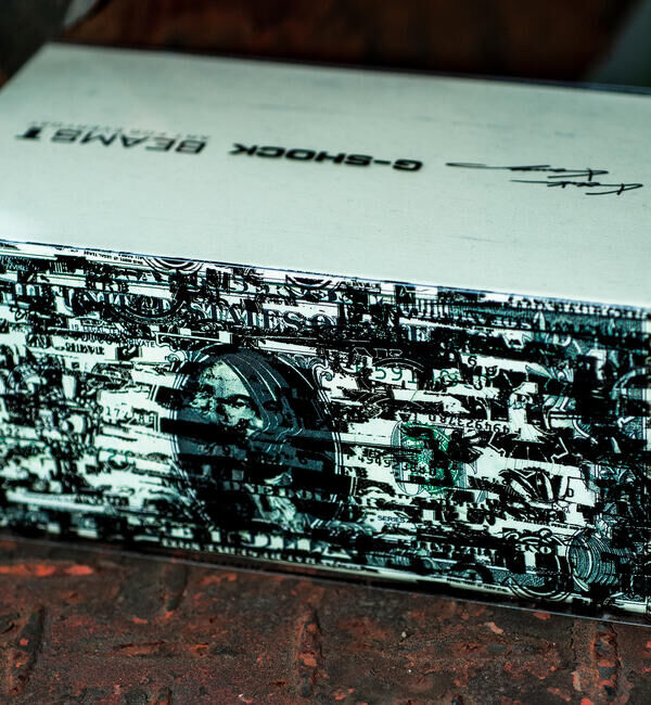 BEAMS「BEAMS｜【別注】G-SHOCK &times; KOUSUKE KAWAMURA / DW 5600-E ''1 dollar bill shredded&rsquo;&rsquo;｜腕時計」|腕時計|