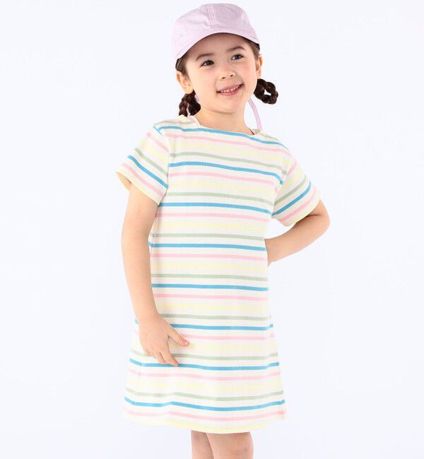 SHIPS KIDS「SHIPS KIDS:〈吸水速乾〉バック リボン キャップ」|キャップ・キャスケット|