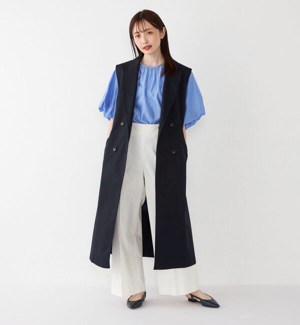 SHIPS Colors 「SHIPS Colors:〈手洗い可能〉トレンチ 2WAY ジレ ワンピース」|ジャンパースカート|