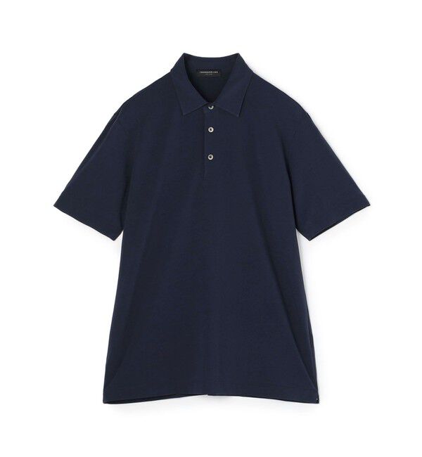 TOMORROWLAND MENS「スビンコットン ジャージーポロシャツ」|ポロシャツ|67 ネイビー