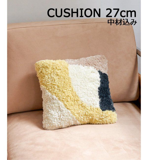 journal standard Furniture「PICFAIR CUSHION　ピクフェアクッション 27cm　中材込み」|クッション・クッションカバー|イエロー