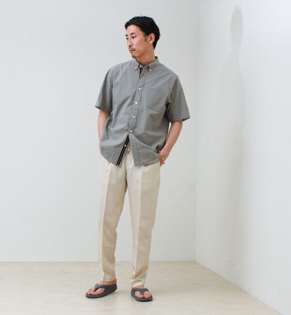 GLOSTER「オーバーフローサッカーニットテープS/Sシャツ」|シャツ・ブラウス|