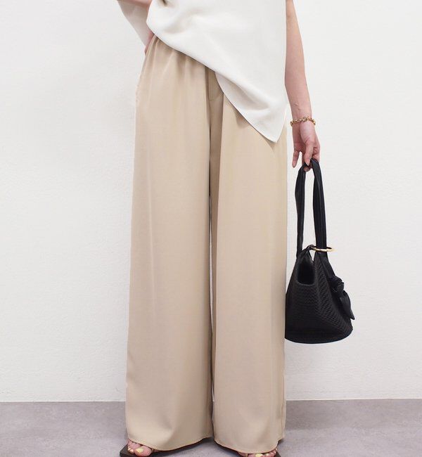  「イージーワイドタックパンツ」|チノ|