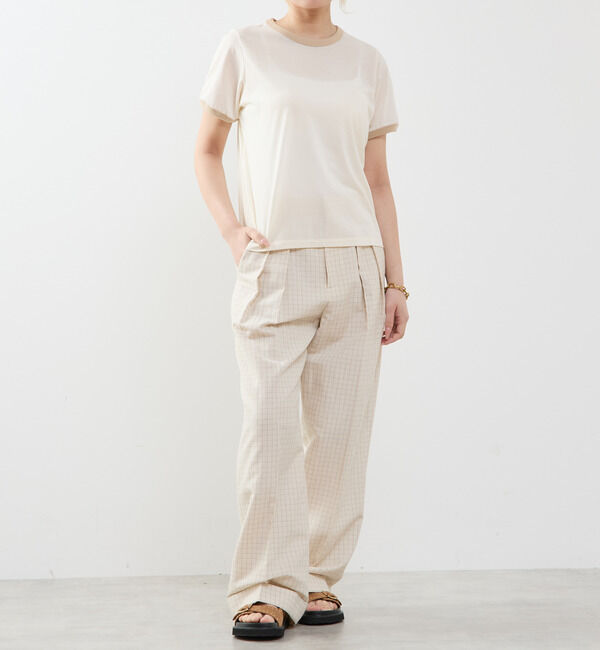 SOFFITTO「【A_ /エース】シアーリンガーTシャツ」|Tシャツ・カットソー|
