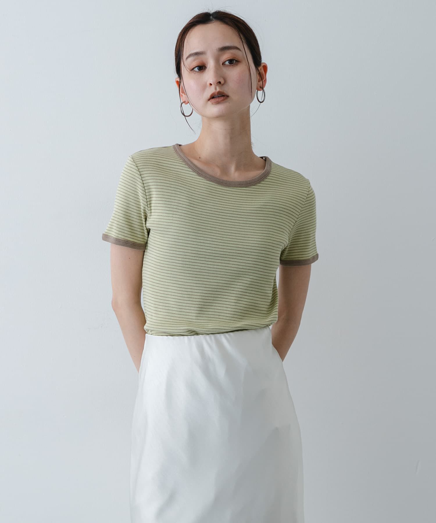 SENSE OF PLACE by URBAN RESEARCH「『別注』Healthknit&times;SENSE OF PLACE ボーダーTシャツ」|Tシャツ・カットソー|
