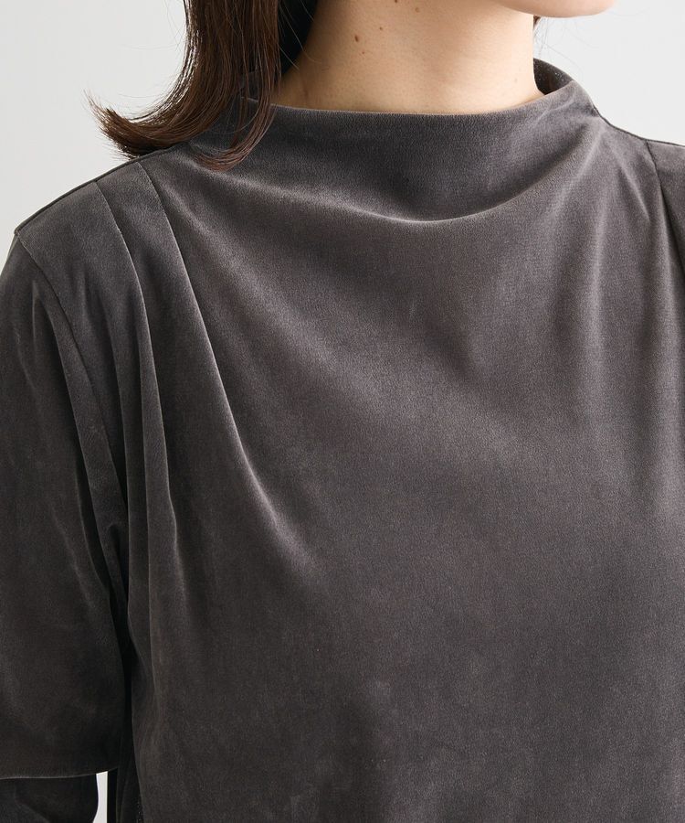 Green Parks「・ANDSEARCH シアーベロアボトルネックロンTEE」|Tシャツ・カットソー|