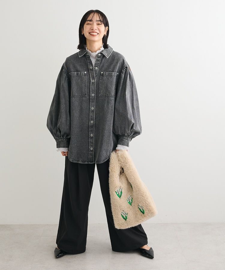 Green Parks「・Petit Fleur ジャガードハイネックロンTEE」|Tシャツ・カットソー|