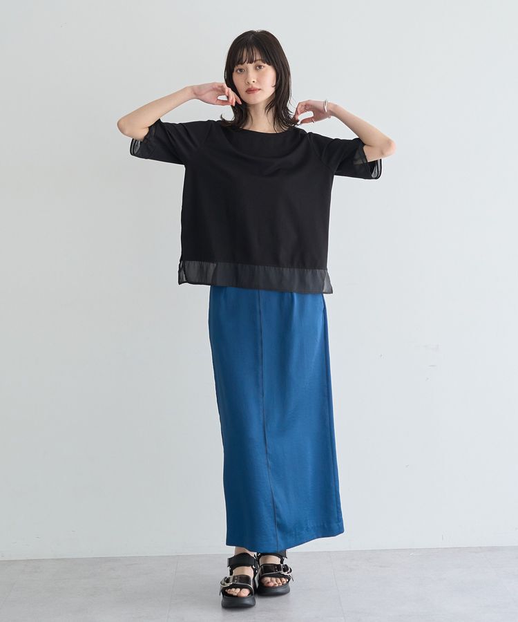 YECCA VECCA「シアーMIXプルオーバー」|Tシャツ・カットソー|