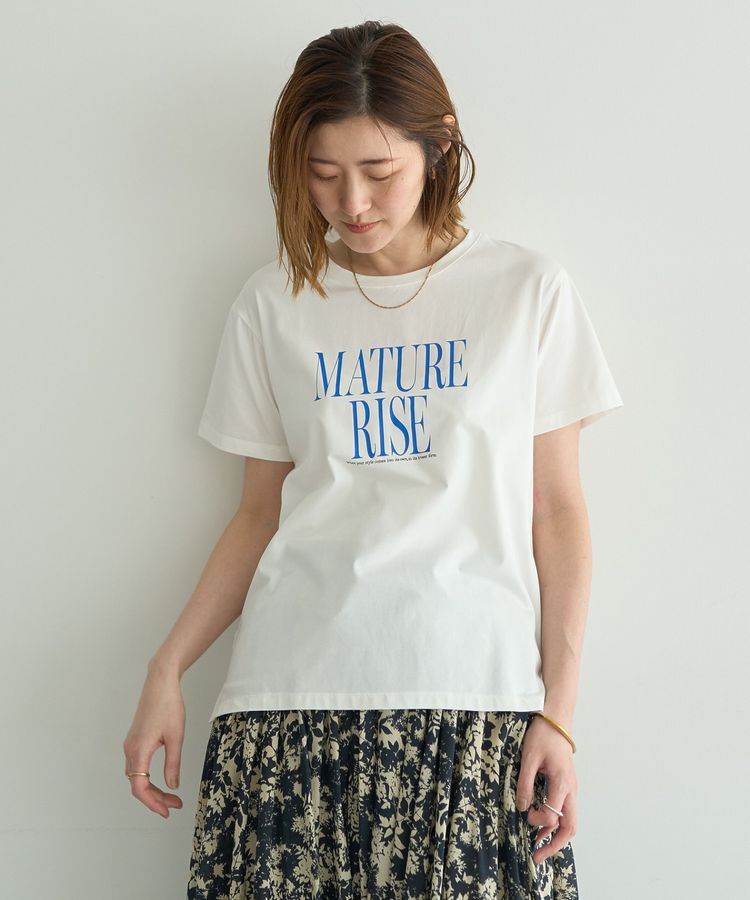 YECCA VECCA「【接触冷感】メッセージロゴTee」|Tシャツ・カットソー|