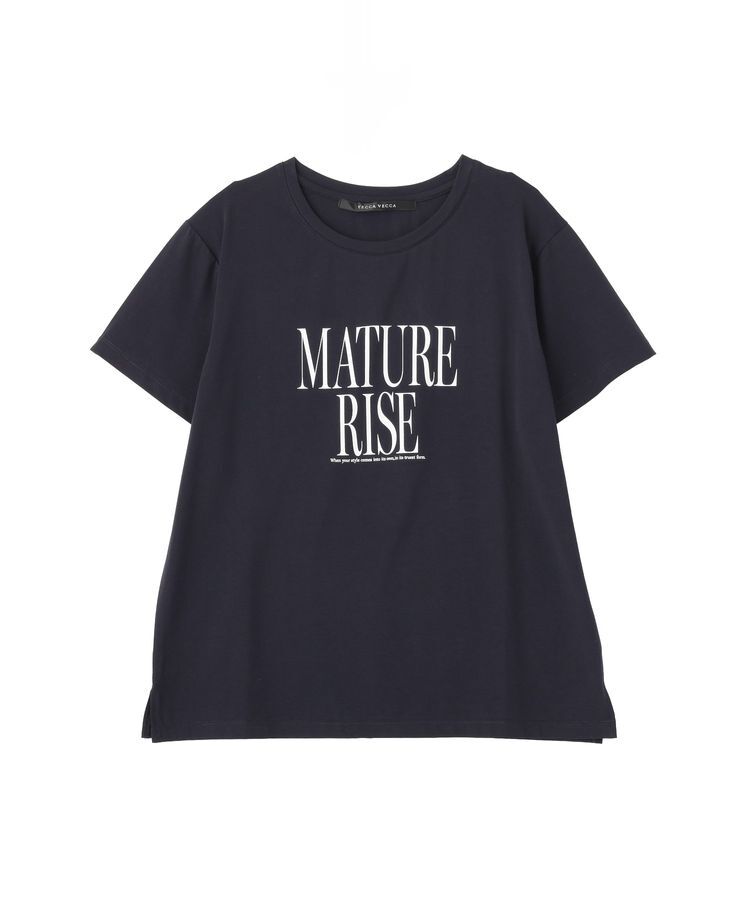 YECCA VECCA「【接触冷感】メッセージロゴTee」|Tシャツ・カットソー|