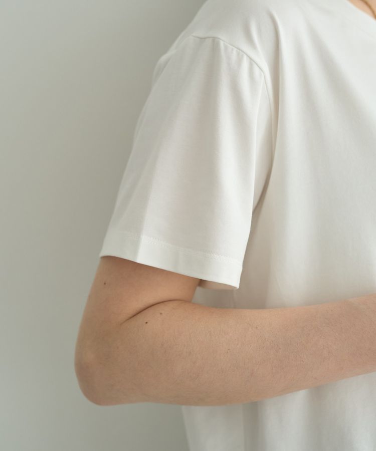 YECCA VECCA「【接触冷感】メッセージロゴTee」|Tシャツ・カットソー|