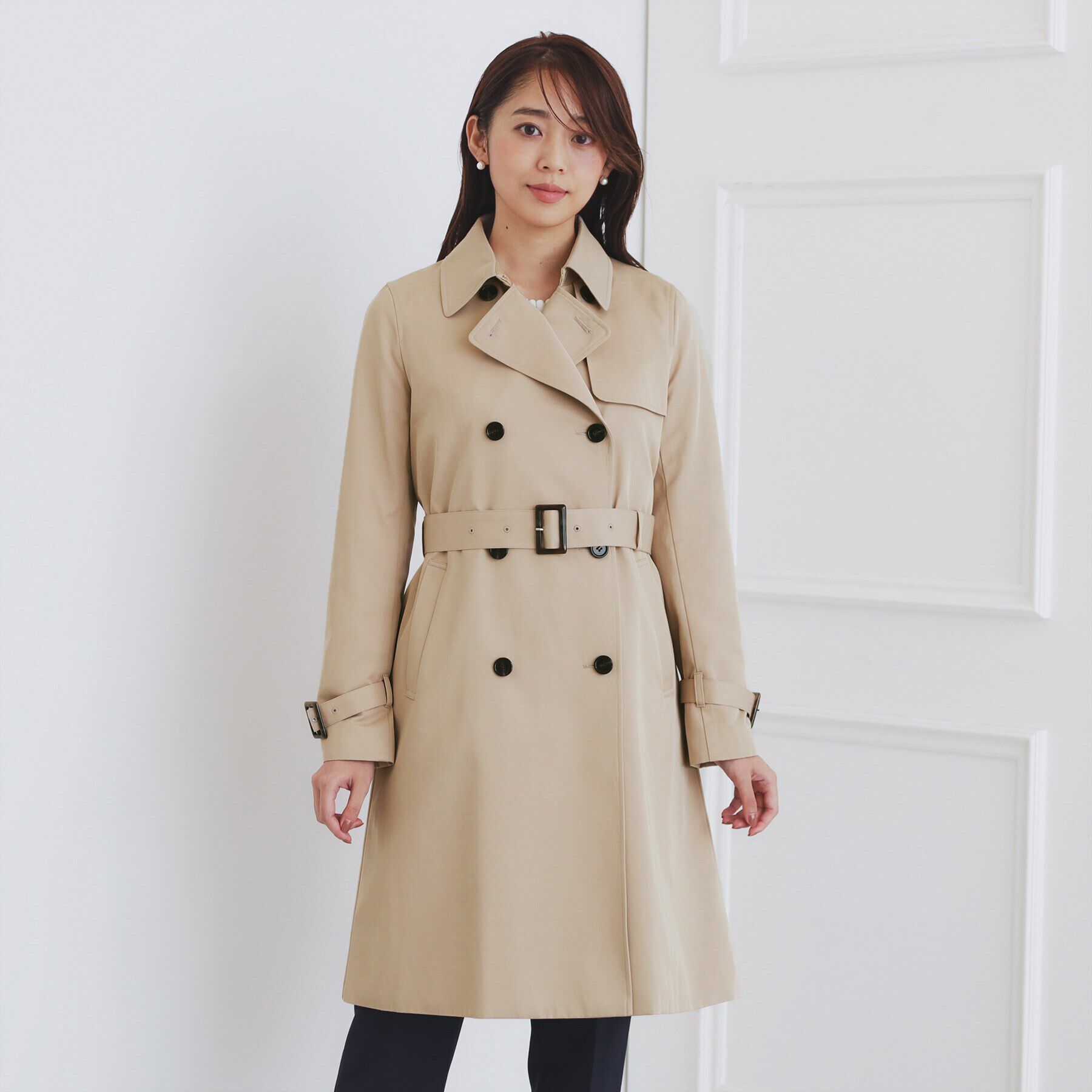 index「《XS-3Lsize》通勤・セレモニー対応／トレンチコート【洗濯機洗い可／撥水／親水性防汚】」|トレンチコート|
