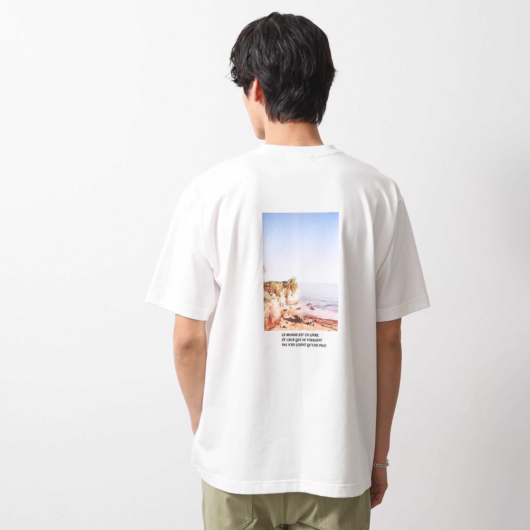 THE SHOP TK「【旅するTシャツ】フォトプリント 洗濯機OK/サスティナブル」|Tシャツ・カットソー|