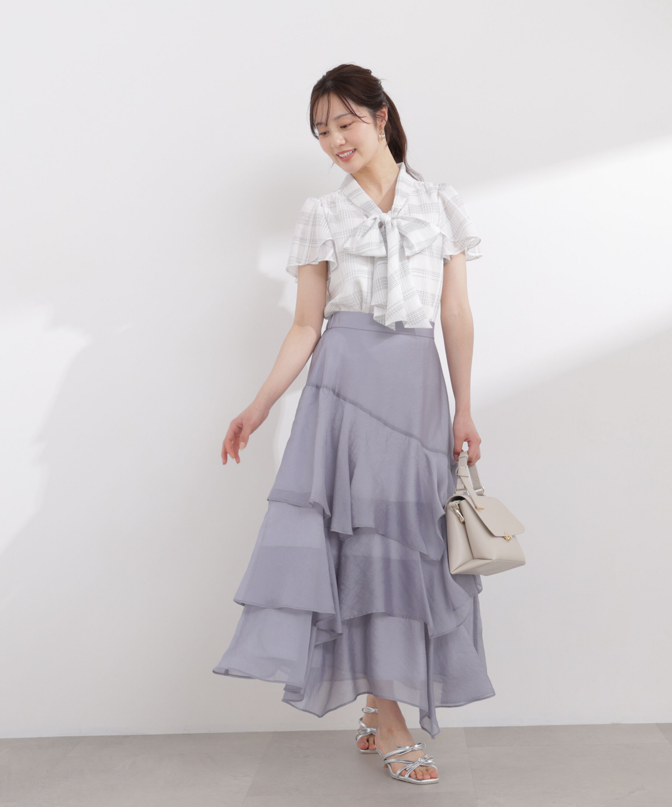 PROPORTION BODY DRESSING「ランダムティアードシアースカート 26SS」|スカート|