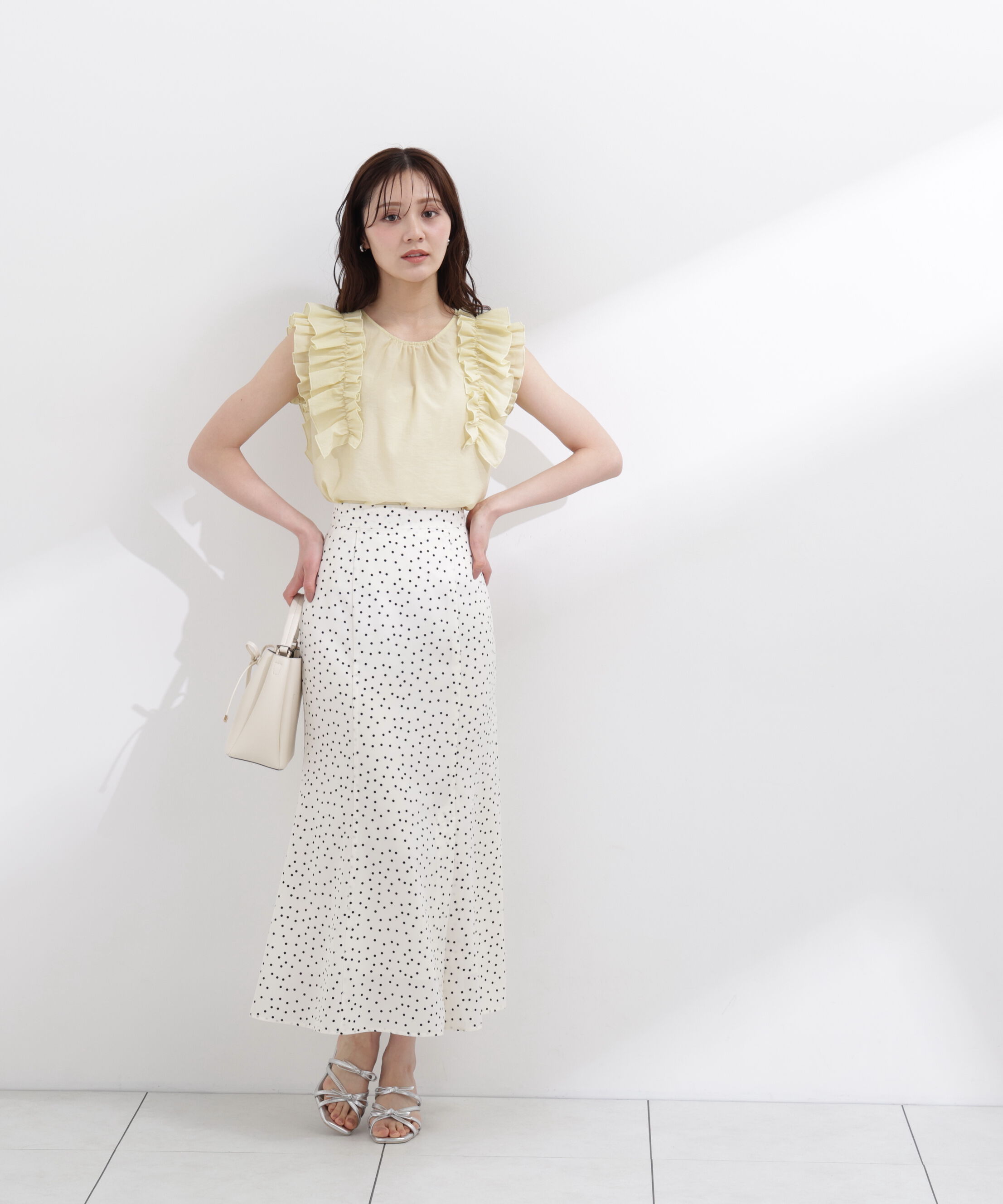 PROPORTION BODY DRESSING「ドット柄マーメイドスカート」|スカート|