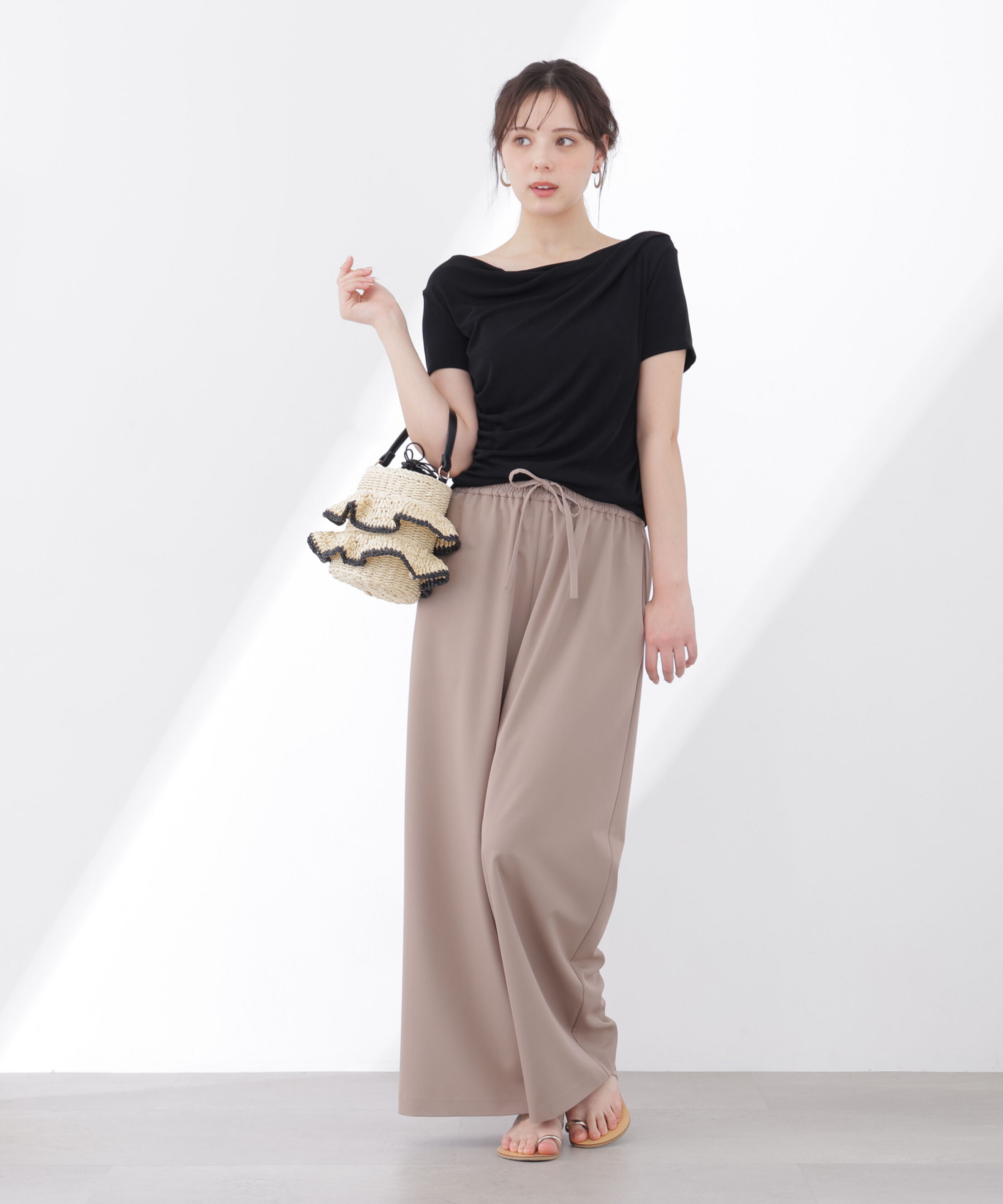 PROPORTION BODY DRESSING「〈a/mie〉アシメドレーププルオーバー」|Tシャツ・カットソー|