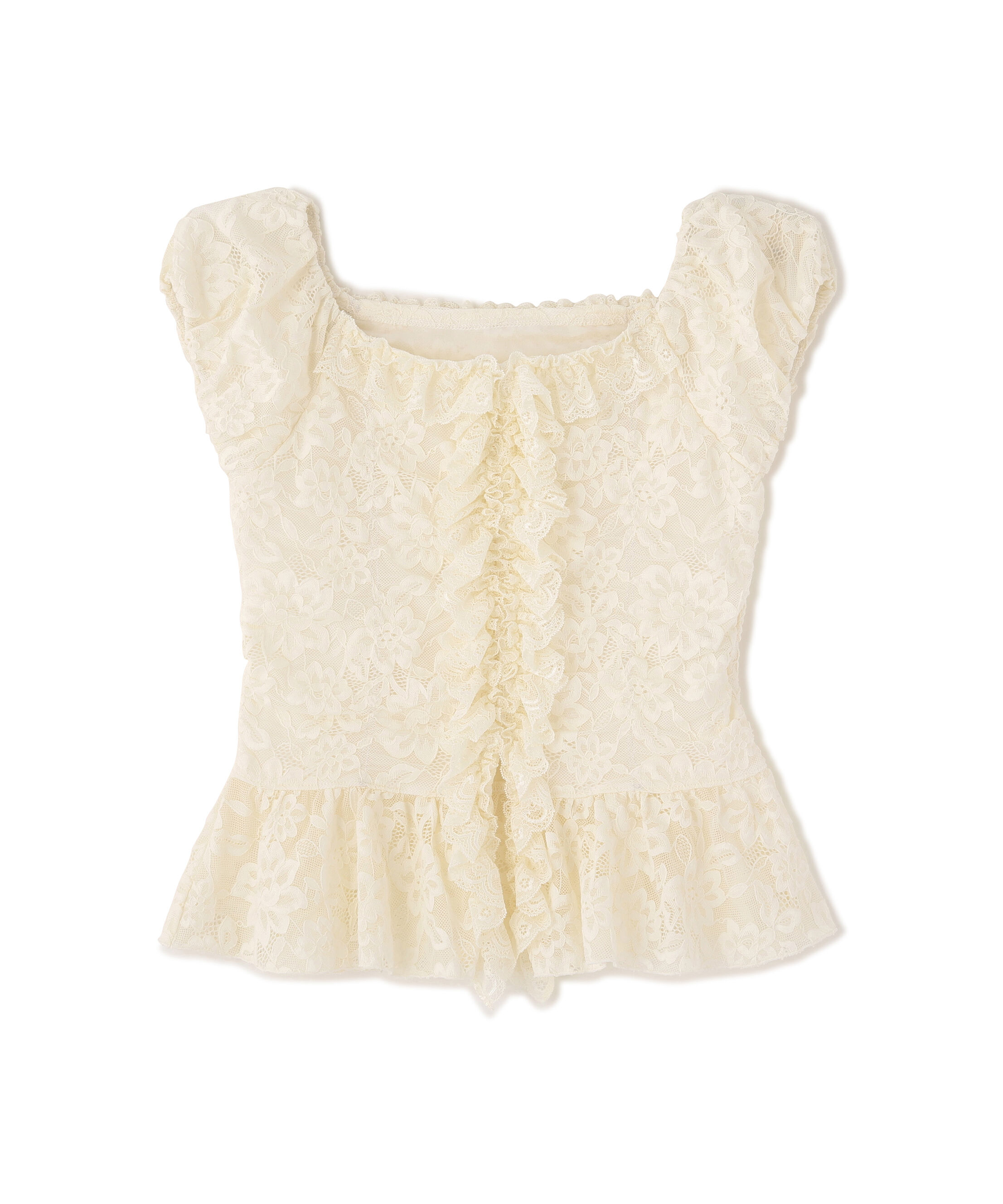 PROPORTION BODY DRESSING「〈a/mie〉レースフリルカットソー」|Tシャツ・カットソー|ホワイト