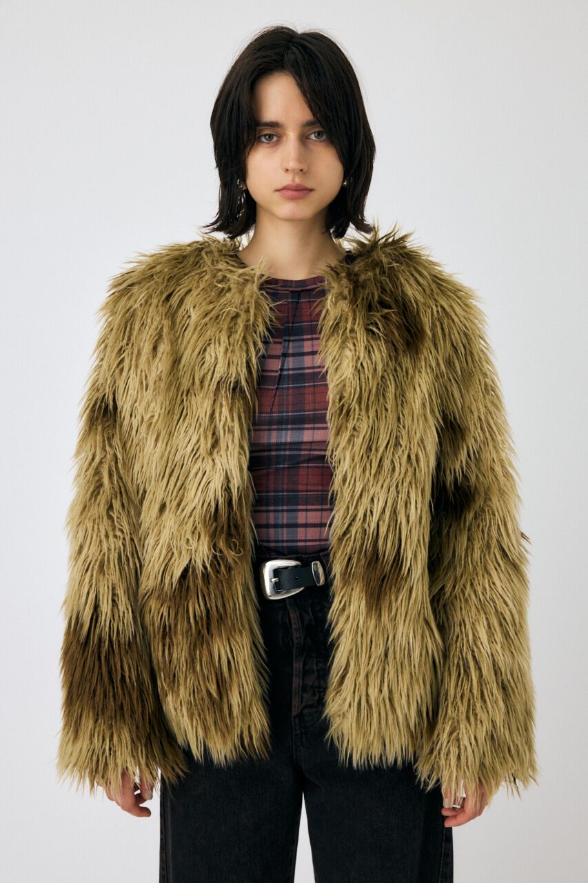 MOUSSY「MESSY FAUX ファーコート」|その他|