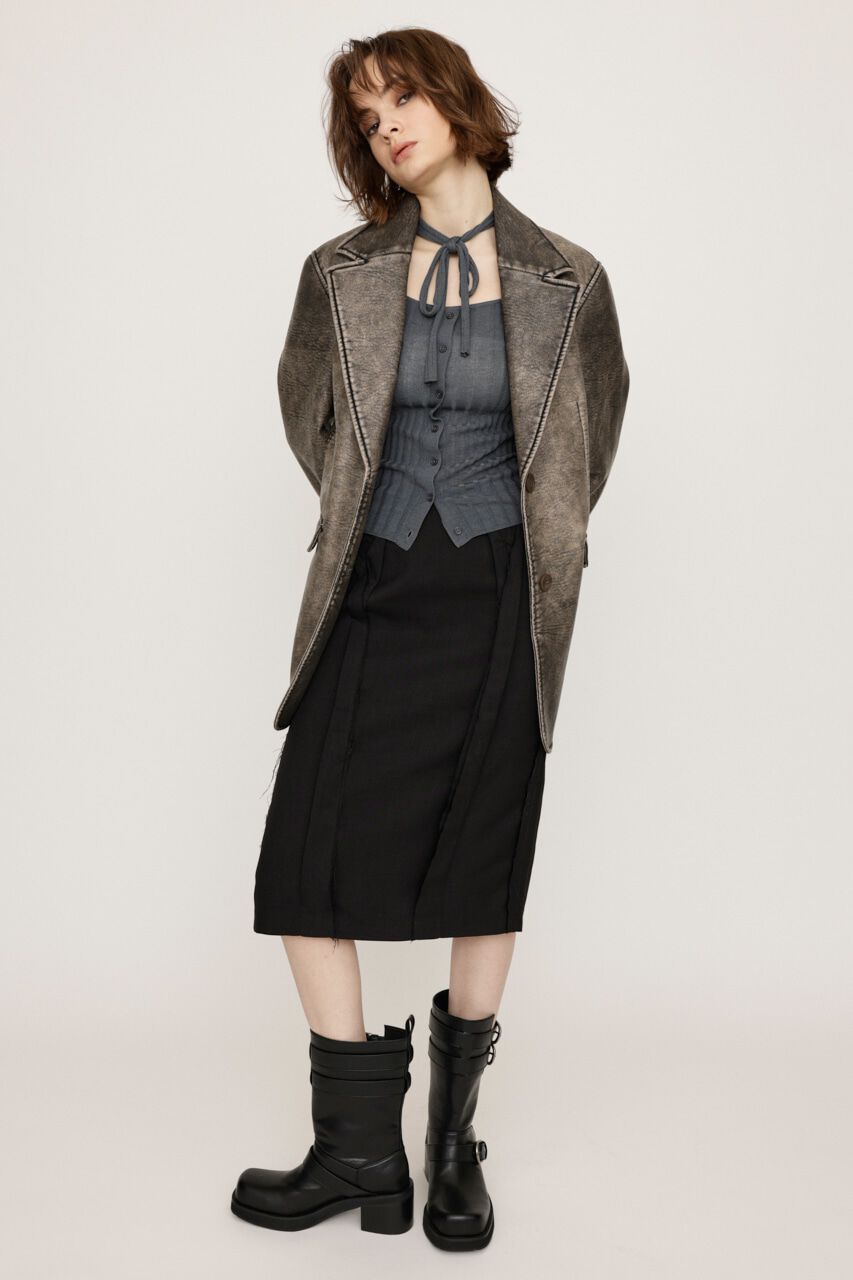 SLY「CUT OUT ILINE スカート」|スカート|BLK