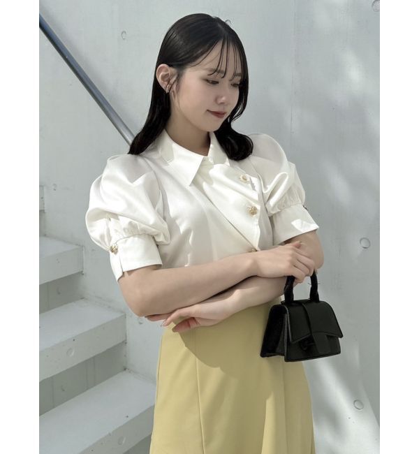 dazzlin「【再生産/新色登場】マルチボタンデザインブラウス」|シャツ・ブラウス|