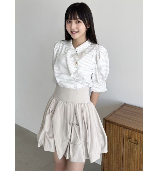 dazzlin「【再生産/新色登場】マルチボタンデザインブラウス」|シャツ・ブラウス|